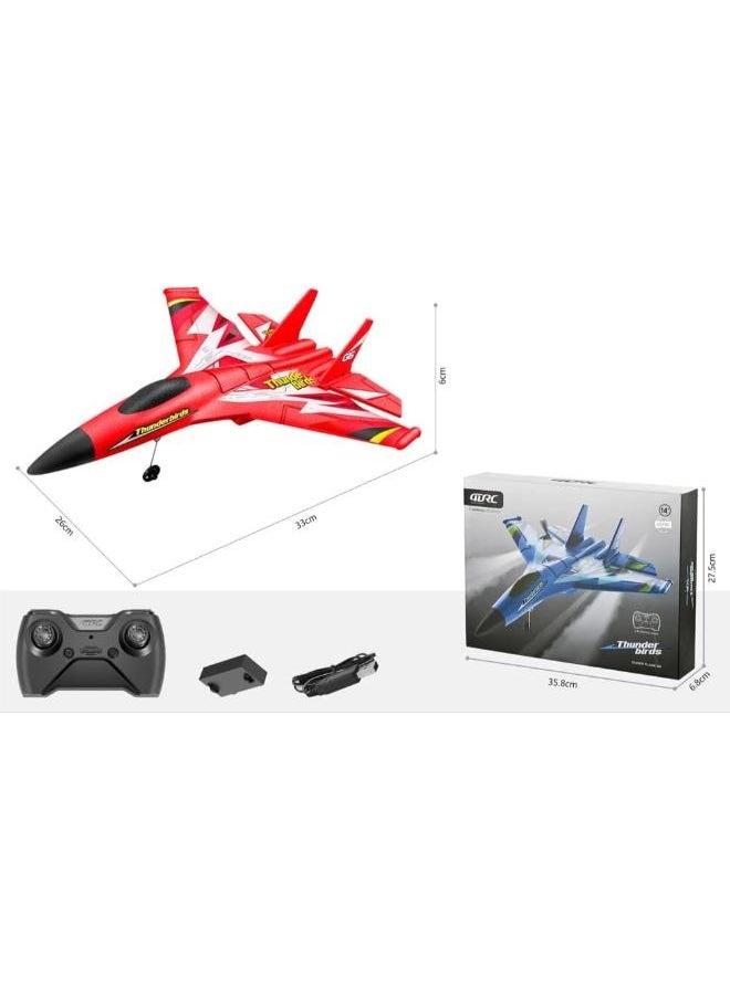 2CH remote control foam fighter hand throw takeoff glide remote control toy airplane hover air remote control toy with light