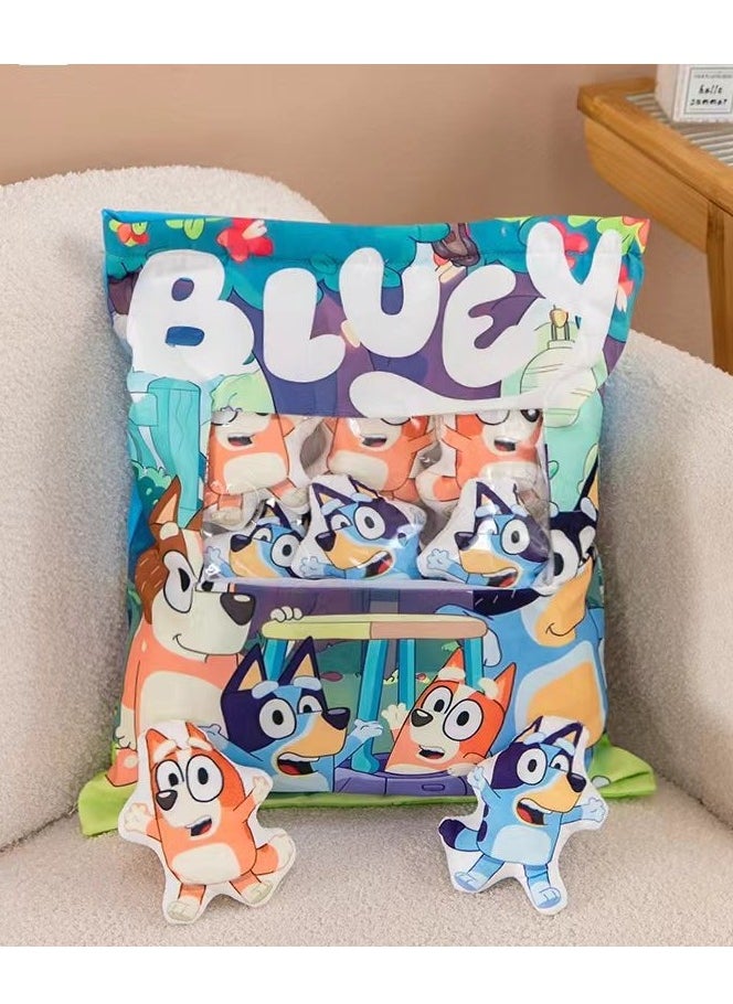 Cute Plush Pillow Removable Stuffed Animal Toy Creative Gift Children's Soft Pillow Room Decoration - Bruy (8 Animal Balls Inside)