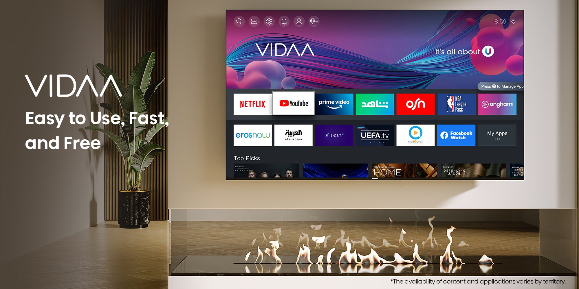 65 inch 4K Smart TV QLED 60 Hz 65Q6N Black