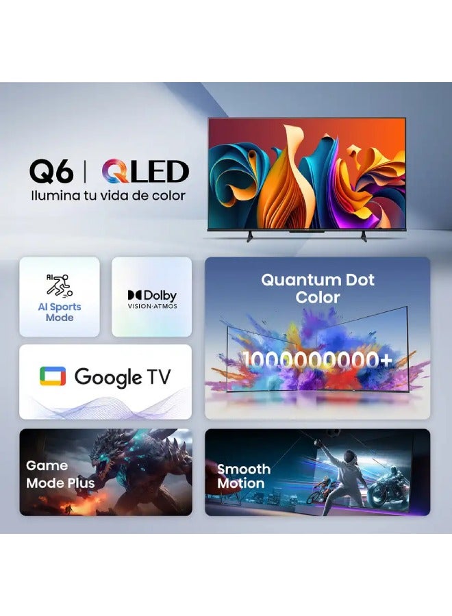 55 inch4K Smart TV QLED 60 Hz 55Q6N Black