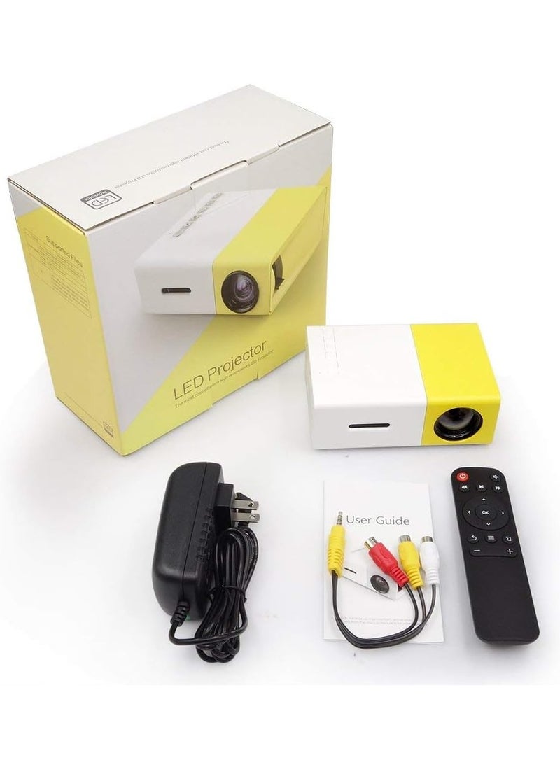 Mini Portable High Resolution LED Projector (600 Lumens Video 1080P)