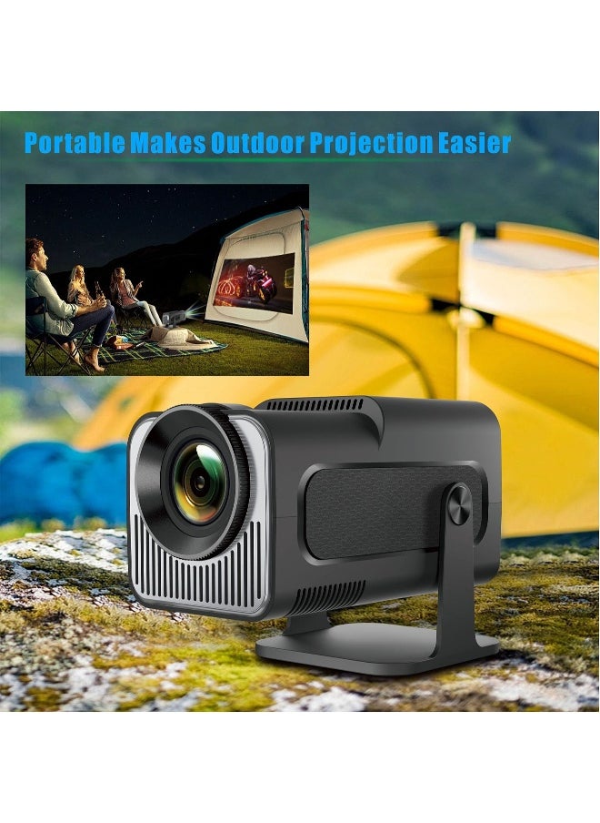 Portable HD Projector - Support 4K - Smart Projector with 5G Dual-band Wifi and Bluetooth 5.0 - Mobile Home Theater - Compatible With Android/iOS/Windows/TV Stick/HDMI/USB