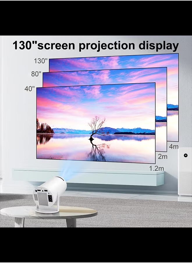 Portable Projector Pocket 5G WIFI Android11.0 Support 130 Inches Home Theater Full HD 1080P for Indoor Outdoor Home Birthday Gift Compatible with TV Stick/HDMI/USB/PS5/iOS/PS4Portable Projector Pocket 5G WIFI Android11.0 Support 130 Inches Home Theater Full HD 1080P for Indoor Outdoor Home Birthday Gift Compatible with TV Stick/HDMI/USB/PS5/iOS/PS4v