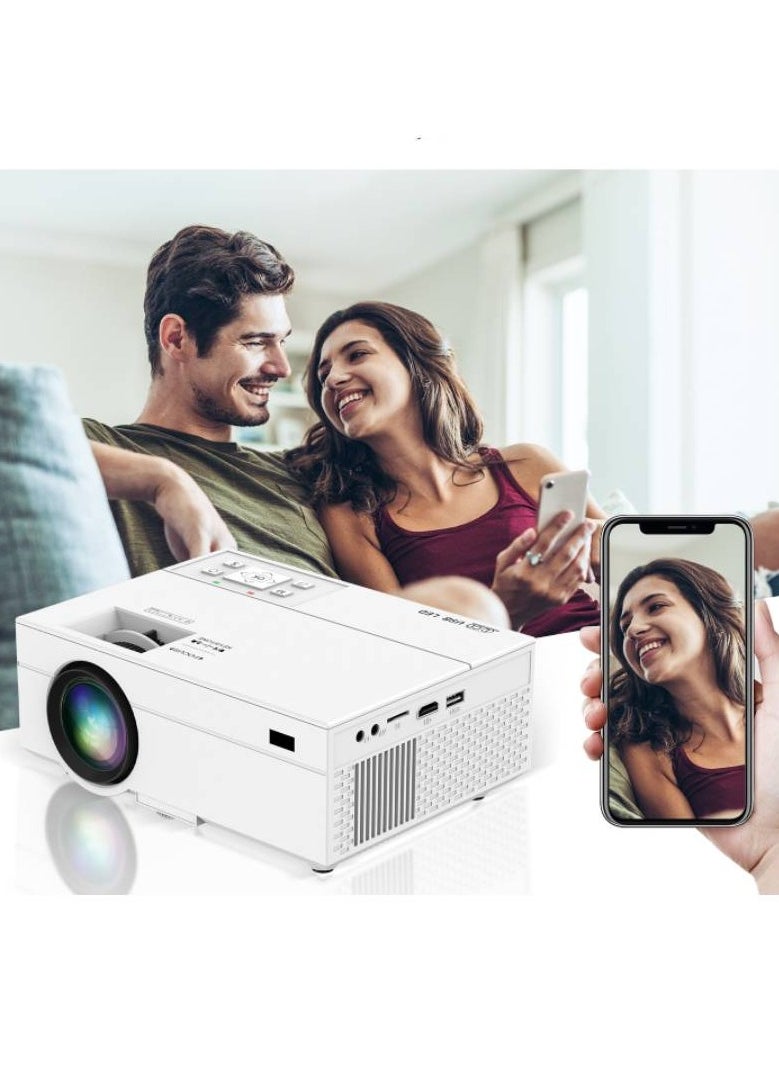 Portable Mini HD Projector for Home Theater with Same Screen Mobile Phone Compatibility