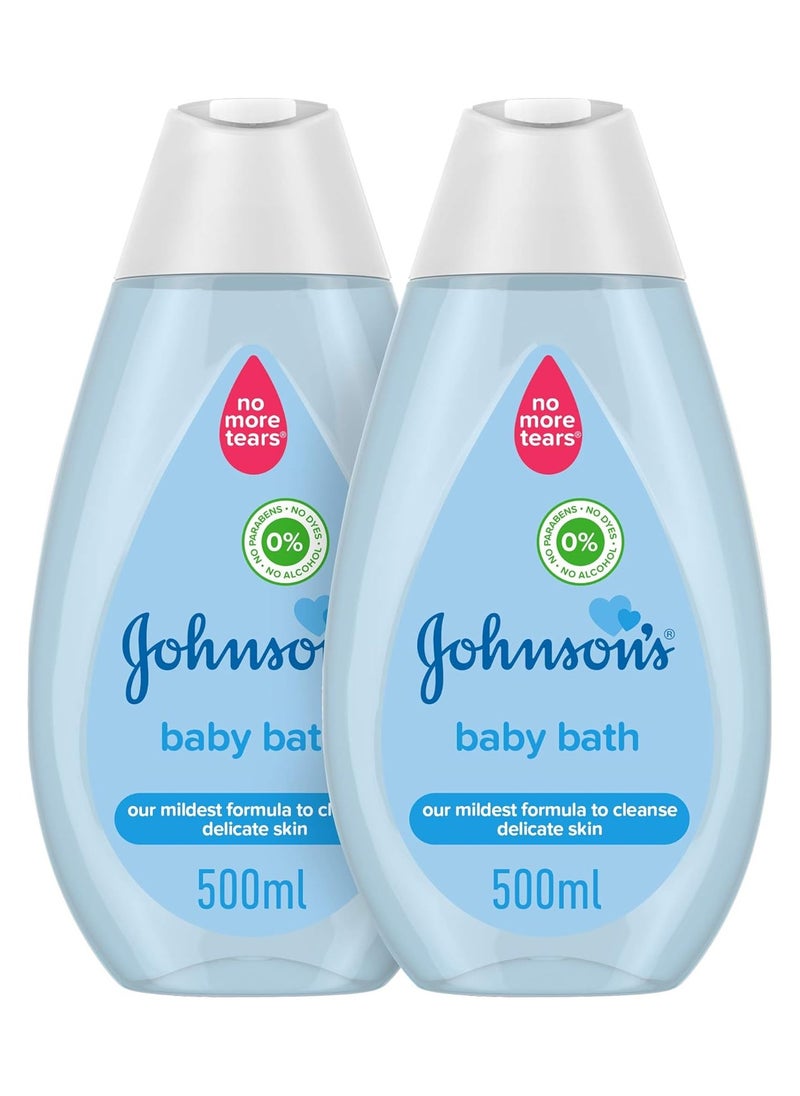 Johnson's Bath, Baby Bath, 500Ml, Pack Of 2