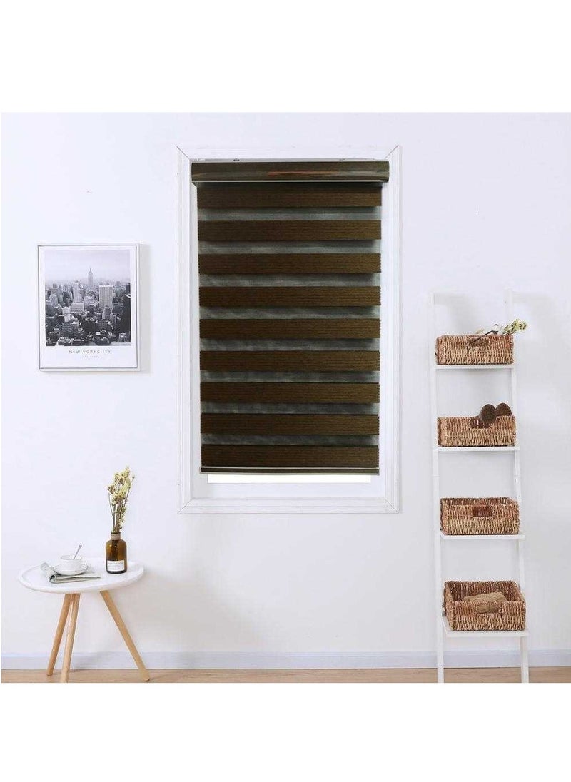 Stylish Zebra Blind – Dual-Layer Light-Filtering Polyester Window Covering for Privacy and Adjustable Light Control