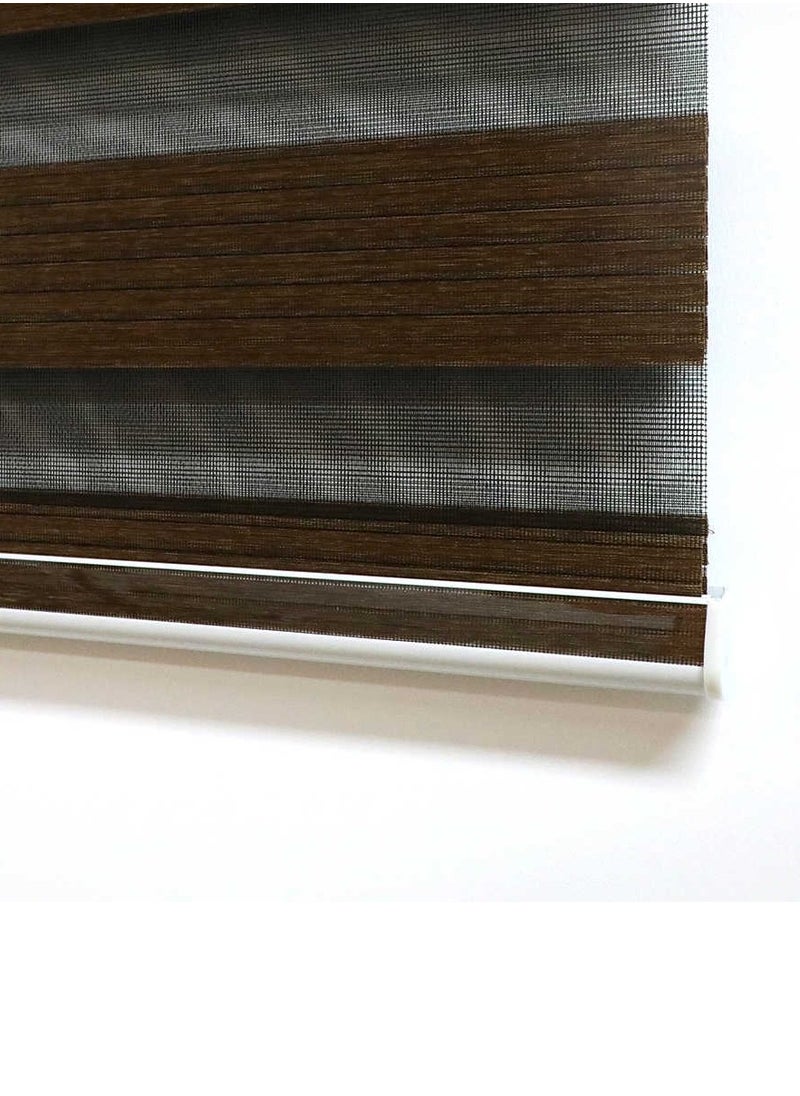 Stylish Zebra Blind – Dual-Layer Light-Filtering Polyester Window Covering for Privacy and Adjustable Light Control