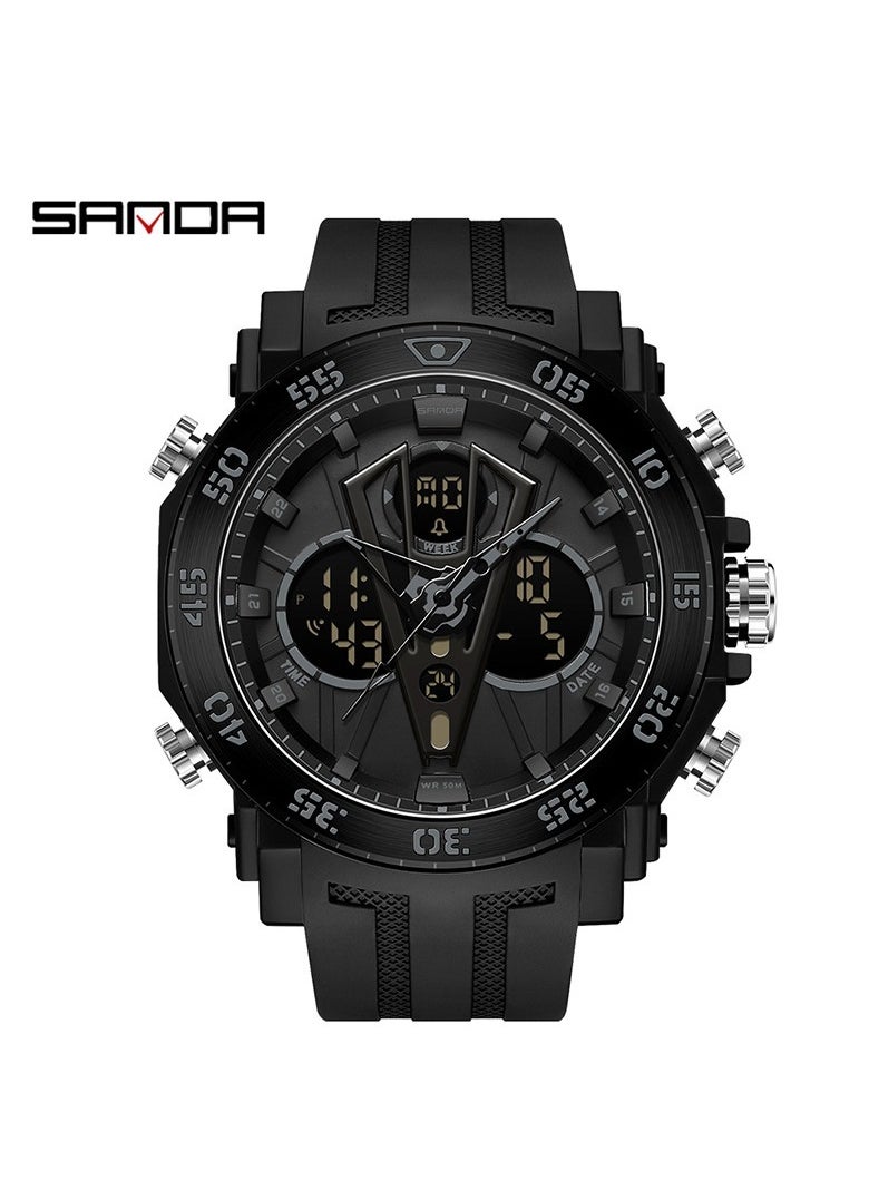 Multifunctional youth waterproof and shockproof electronic watch