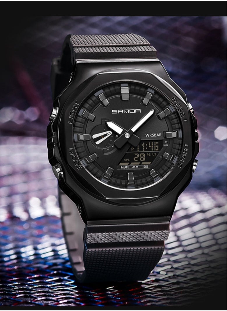 Men's Multi-Sport Waterproof Electronic Quartz Watch