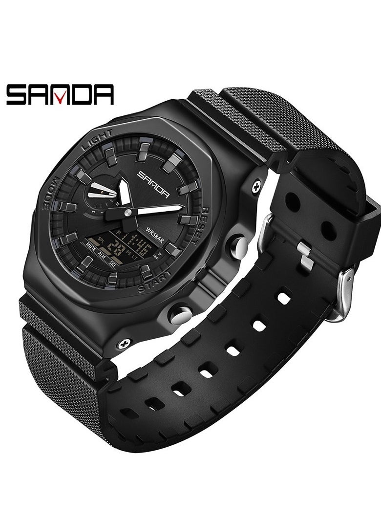 Men's Multi-Sport Waterproof Electronic Quartz Watch