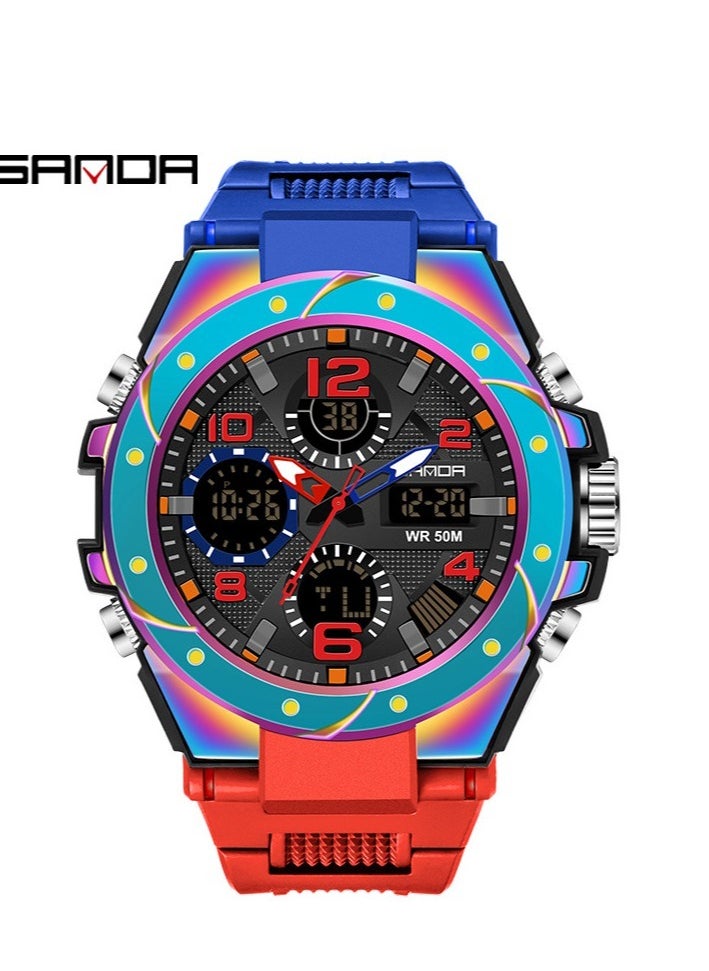 Men's Multifunctional Sports Waterproof Electronic Watch