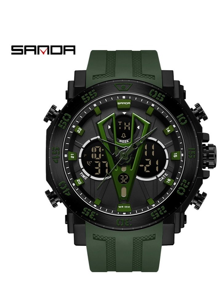 Multifunctional youth waterproof and shockproof electronic watch