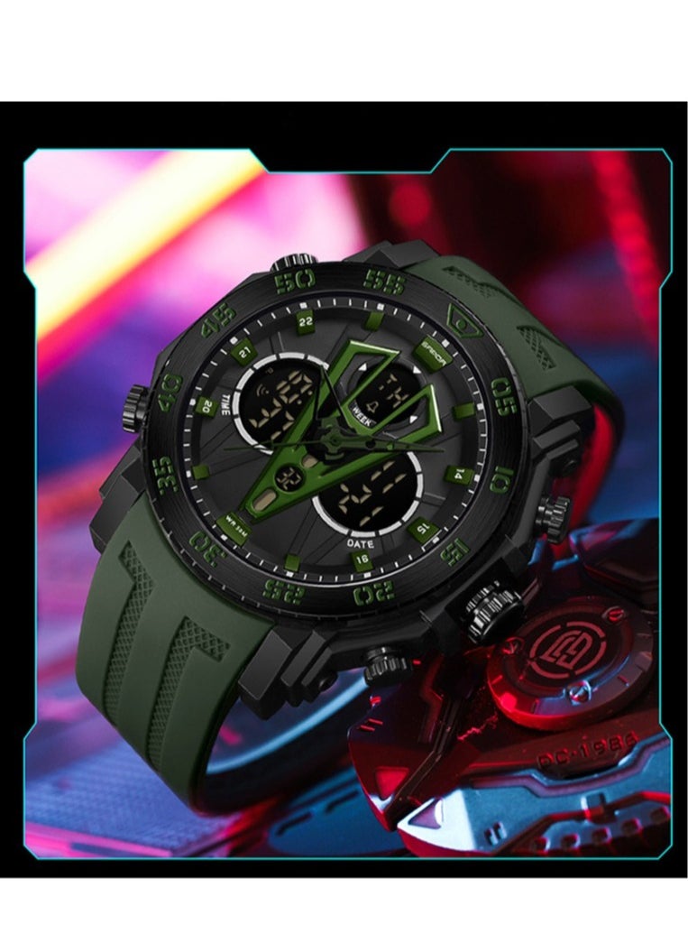 Multifunctional youth waterproof and shockproof electronic watch