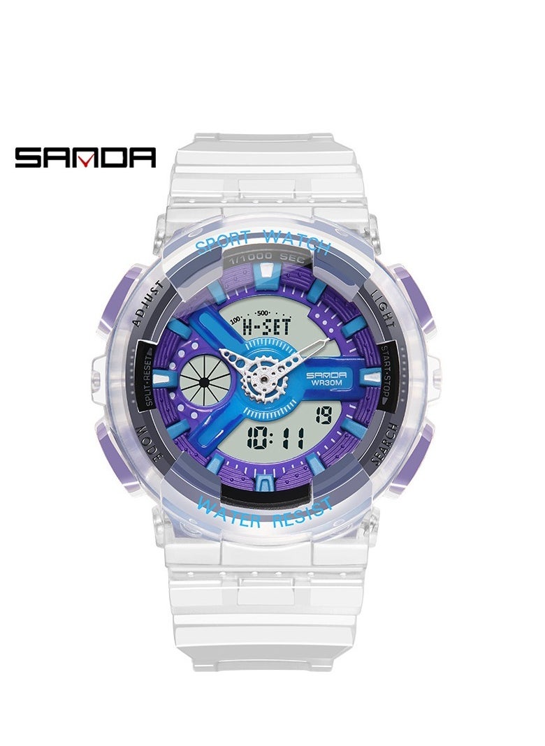 Fashionable Sports Waterproof Couple Electronic Watch