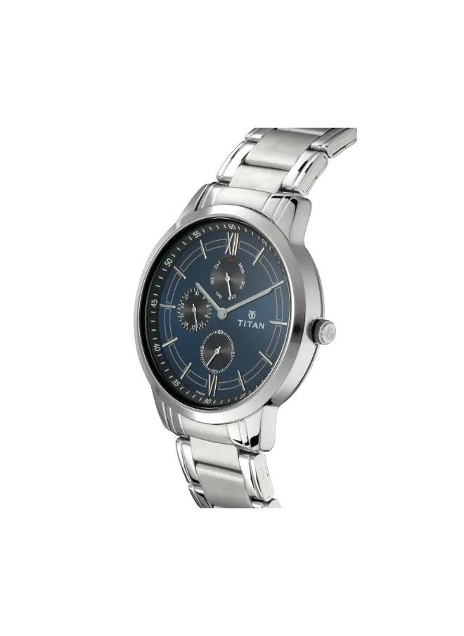 Titan Blue Dial Quartz Multifunction Watch for Men