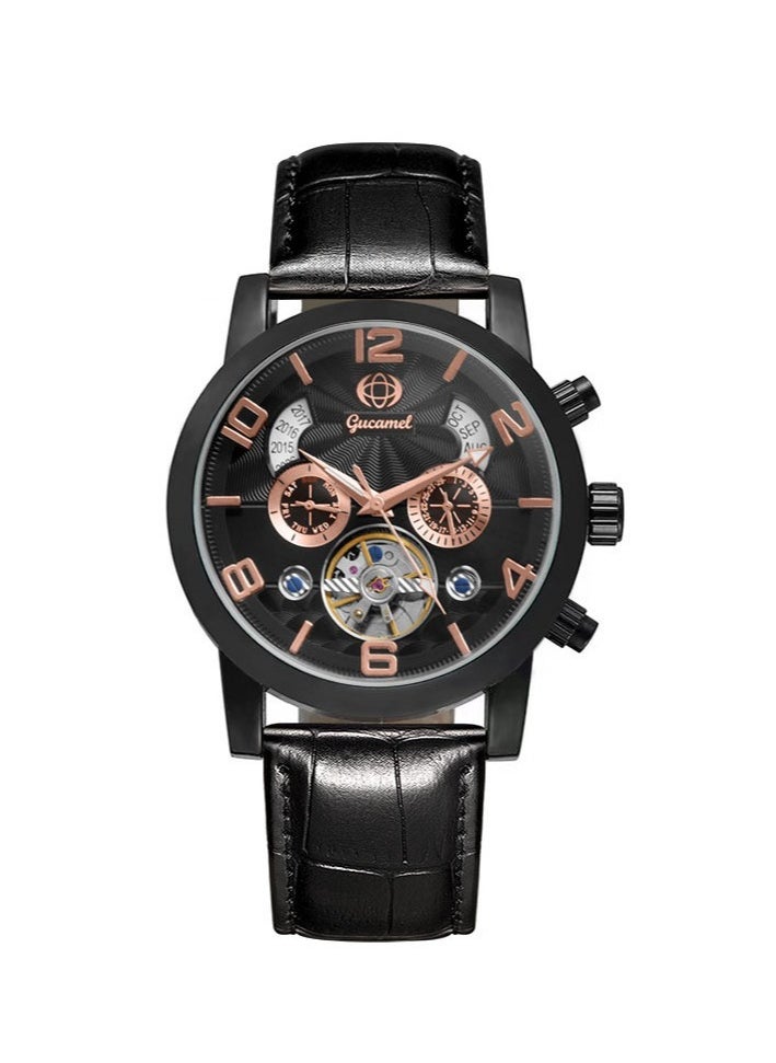 Men's Fashion Skeleton Waterproof Fully Automatic Mechanical Watch