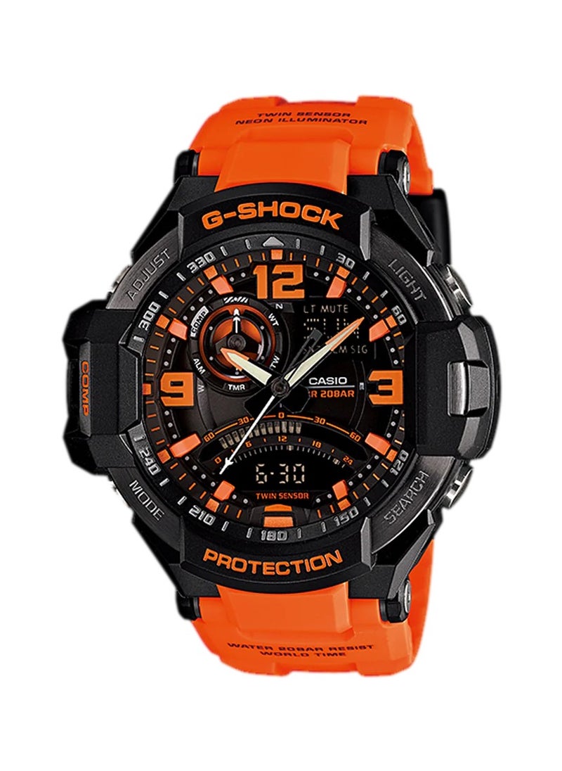 Casio G-Shock  Analog-Digital Quartz Orange Men's Watch  GA-1000-4ADR