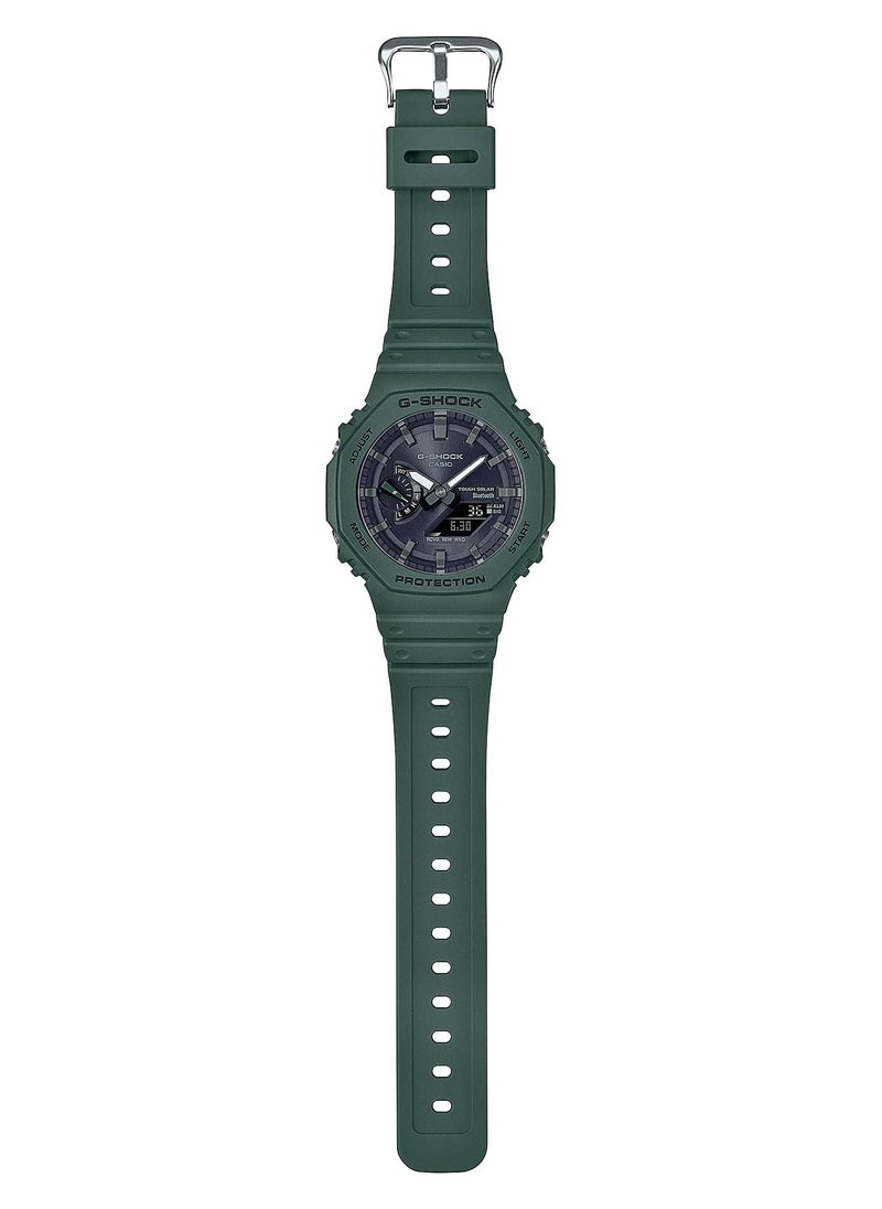 Casio G-Shock Men's Watch - GA-B2100-3ADR Black Dial, Green Band