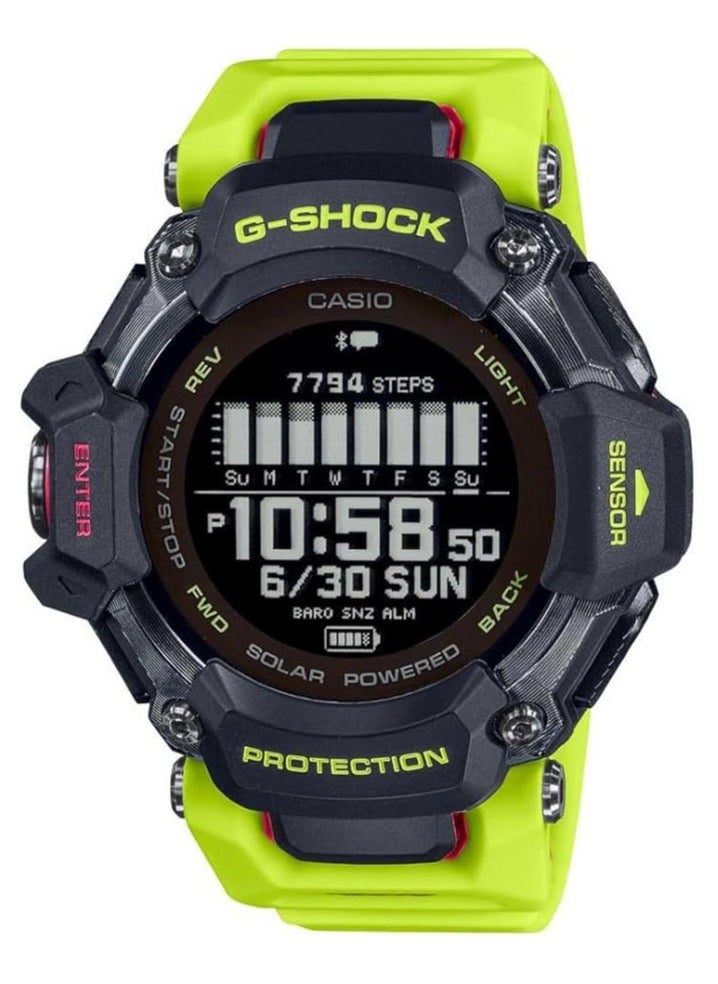 Casio G-Shock Men's Watch Black Dial, Green Band GBD-H2000-1A9DR