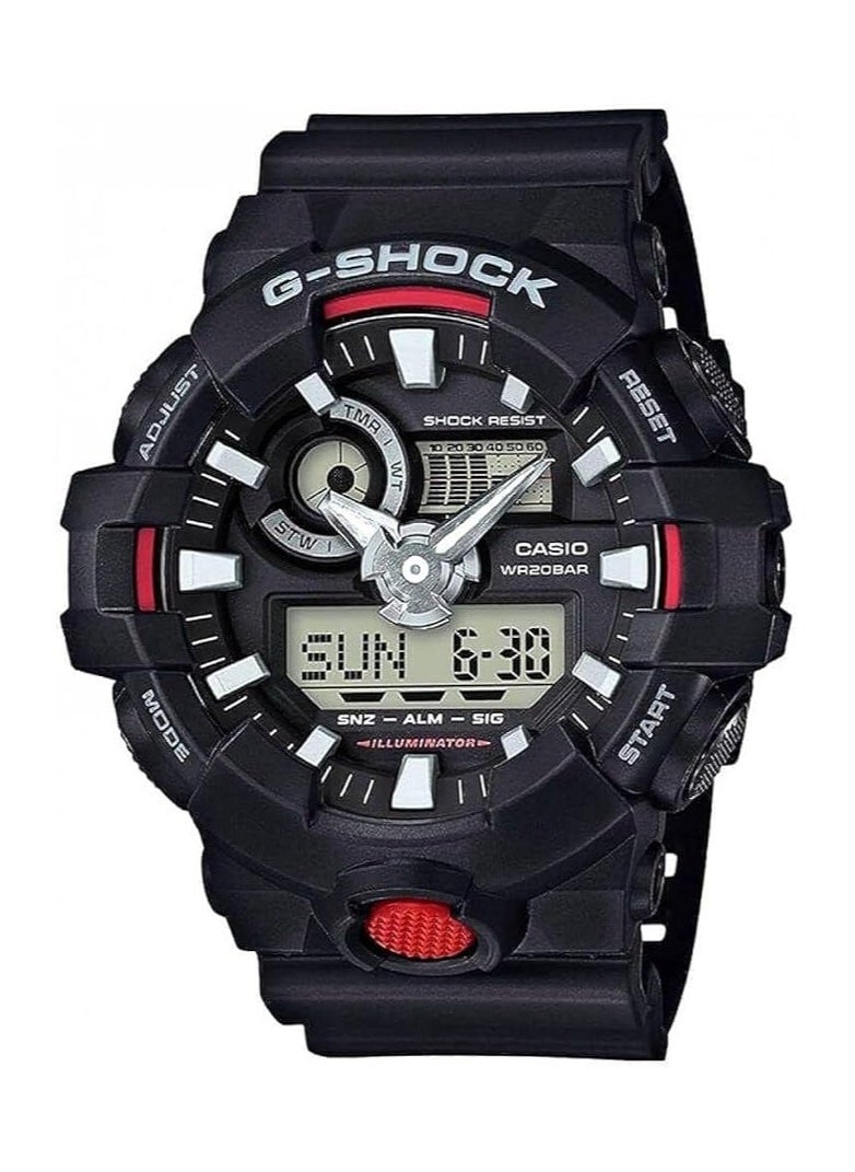 Casio G-Shock Sports Casual Men's Analog-Digital Dial Resin Watch - GA-700-1ADR