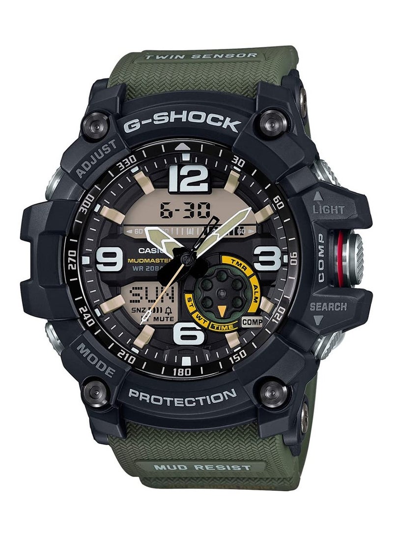 Casio G-Shock Men's Watch - GG-1000-1A3DR Black Dial, Green Band