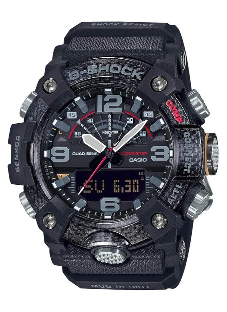 Casio G-Shock Mudmaster Analog-Digital Black Dial Men's Watch GG-B100-1ADR