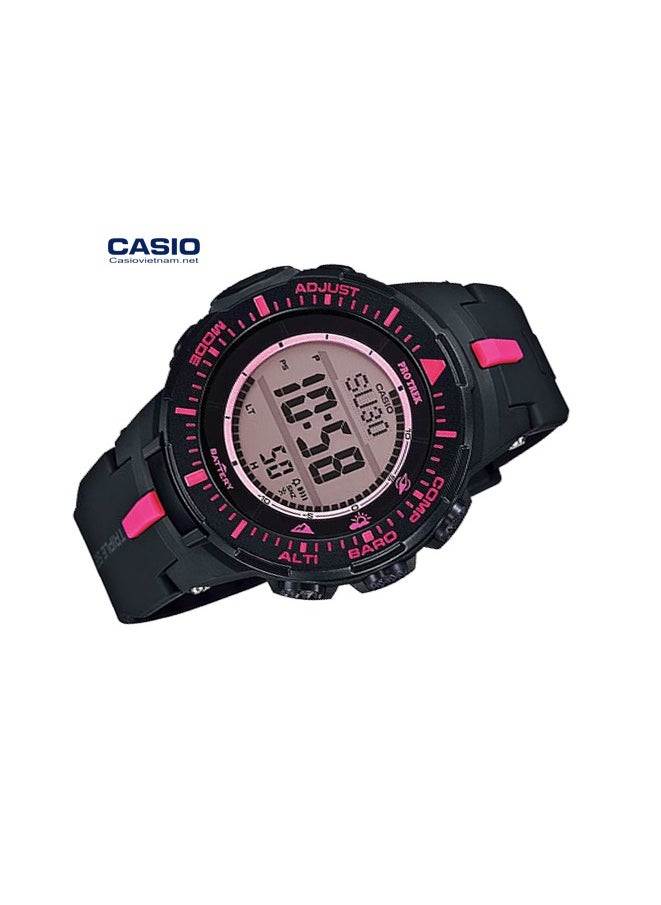 Casio Mens Quartz Watch, Analog-Digital Display and Resin Strap  PRG-300-1A4DR