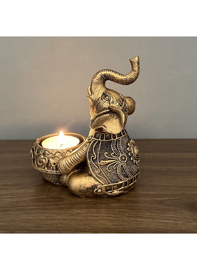 Candle Holder Animal Elephant Shape Resin Incense Burner