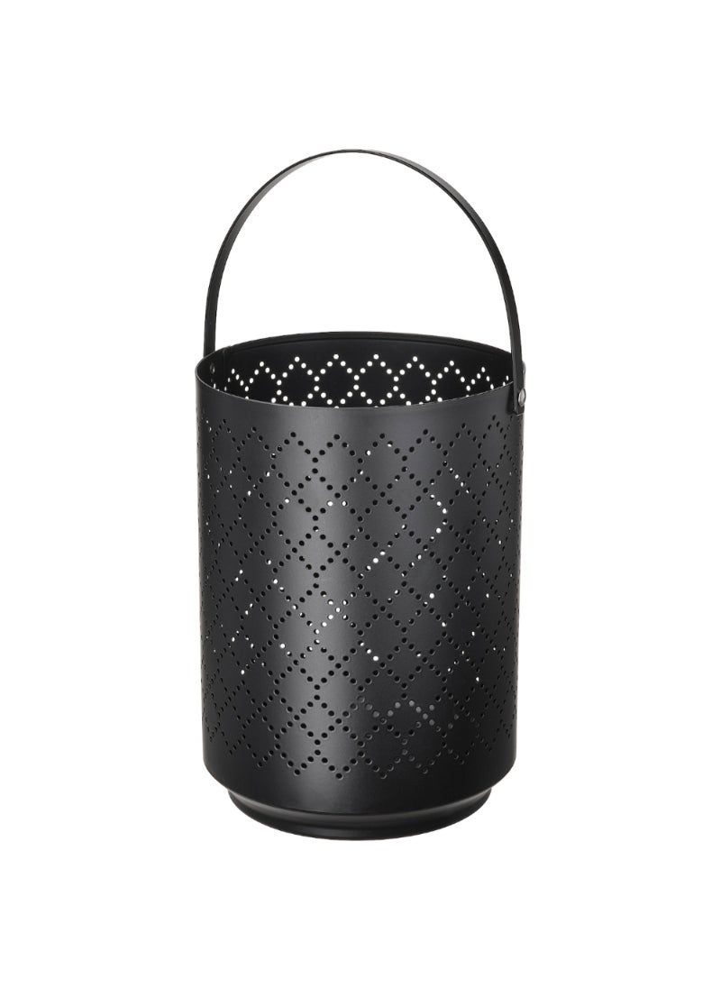 Lantern For Block Candle Black 22 Cm