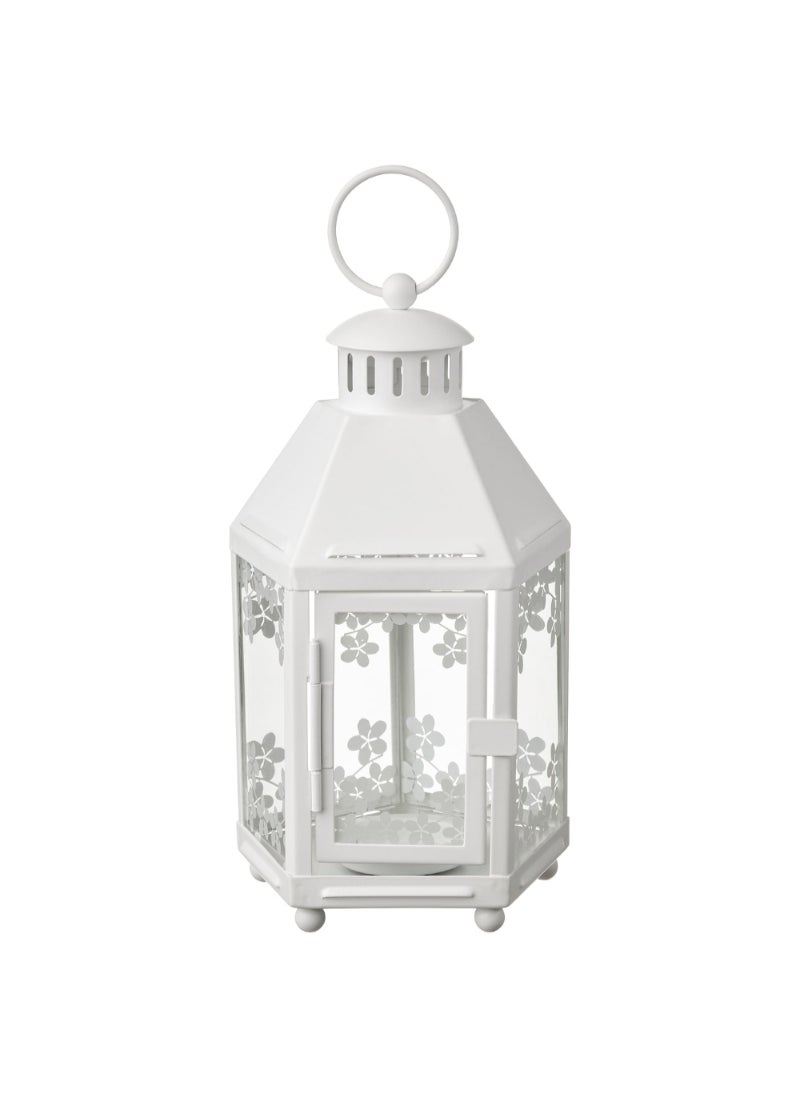 Lantern For Tealight In/Outdoor White 21 Cm