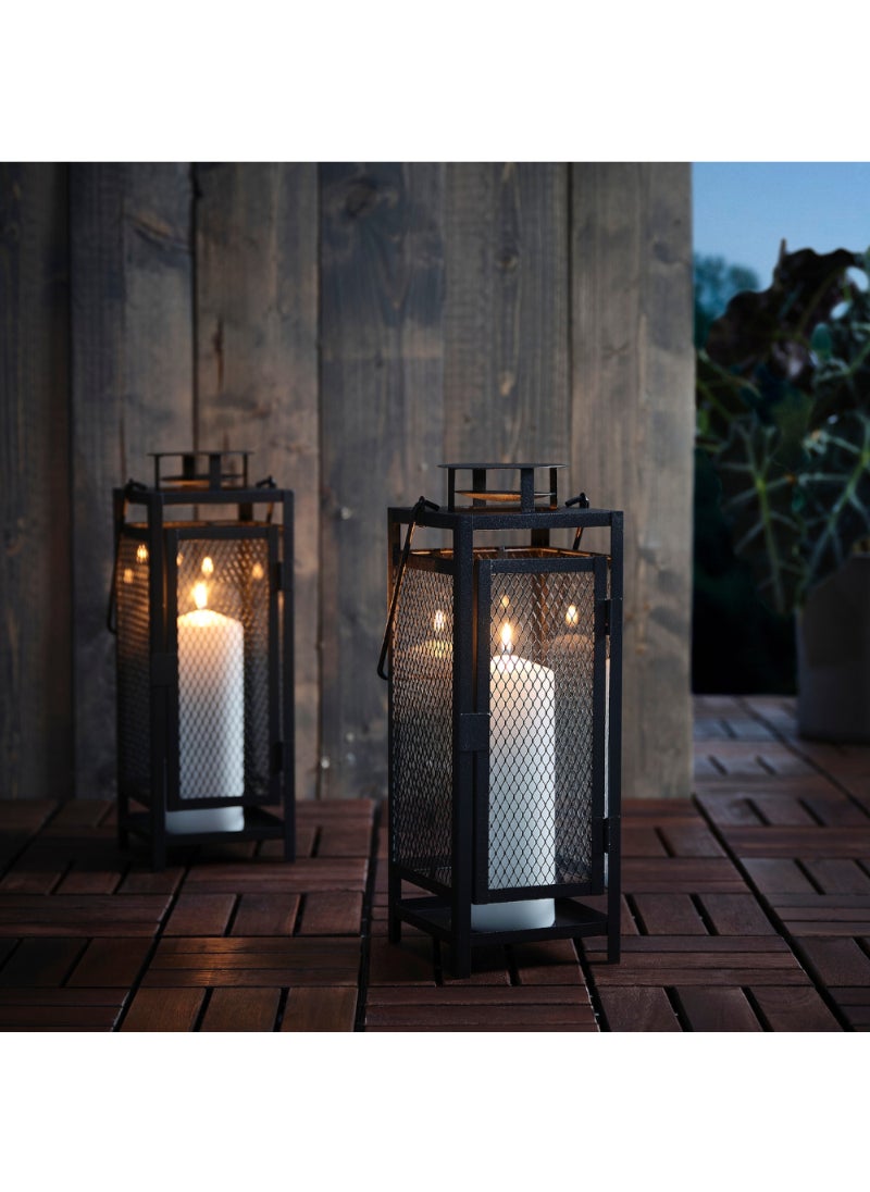 Lantern For Pillar Candle In/Outdoor Anthracite 34 Cm