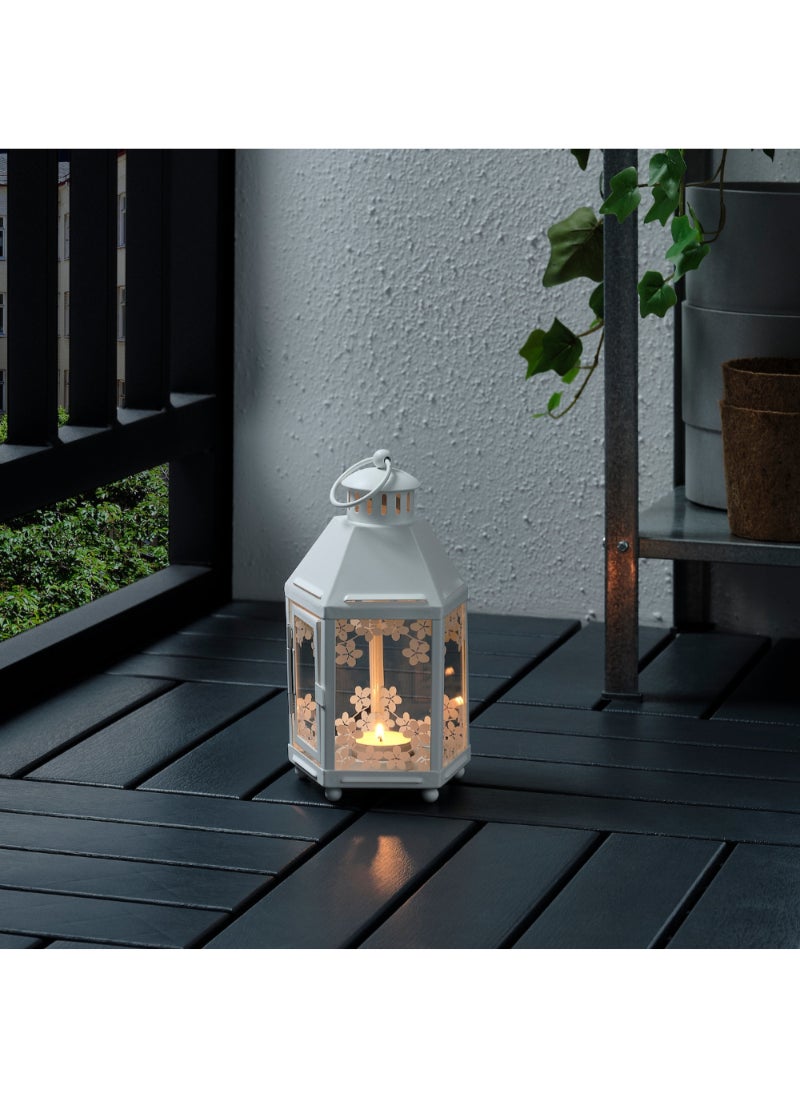 Lantern For Tealight In/Outdoor White 21 Cm