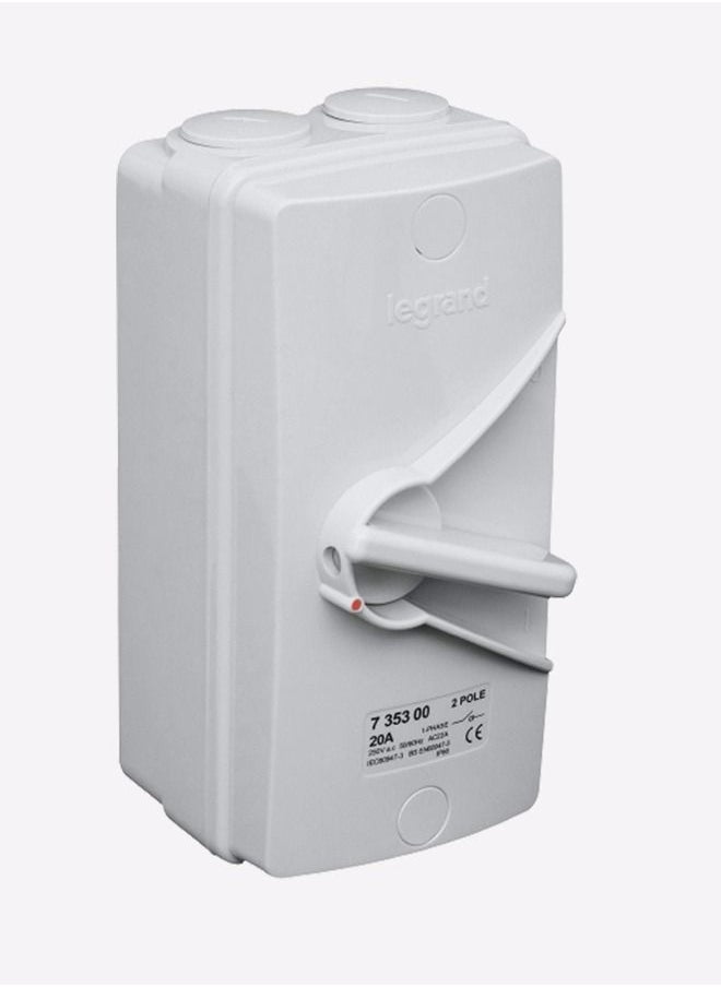 20A Isolator Switch IP66 2-Pole