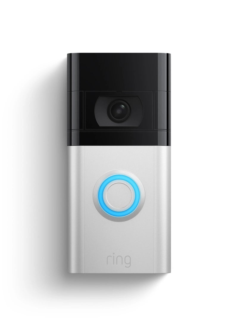 Ring Video Smart Wi-Fi Video Doorbell 4 - Satin Nickel