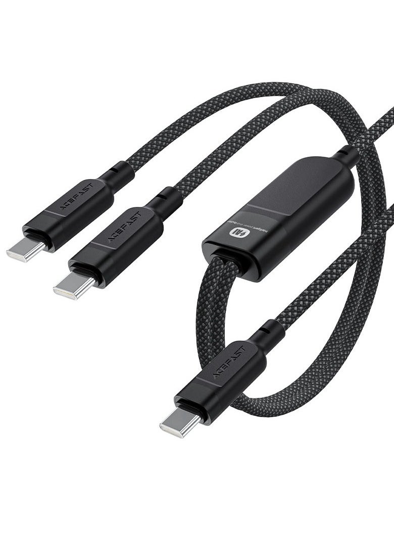 ACEFAST C5-11 USB-C 2-in-1 100W Intelligent Balance Aluminum Alloy Connectors Charging Data Cable