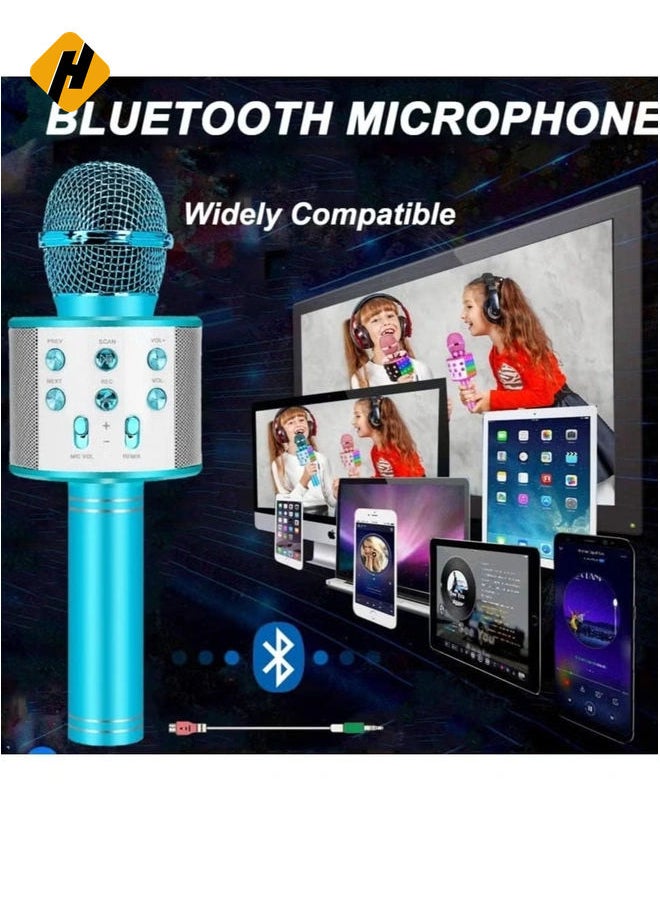 Bluetooth Karaoke Microphone Wireless Portable Singing Microphone for Kids Adults Karaoke Machine for Kids Toys Birthday Gifts Ideas