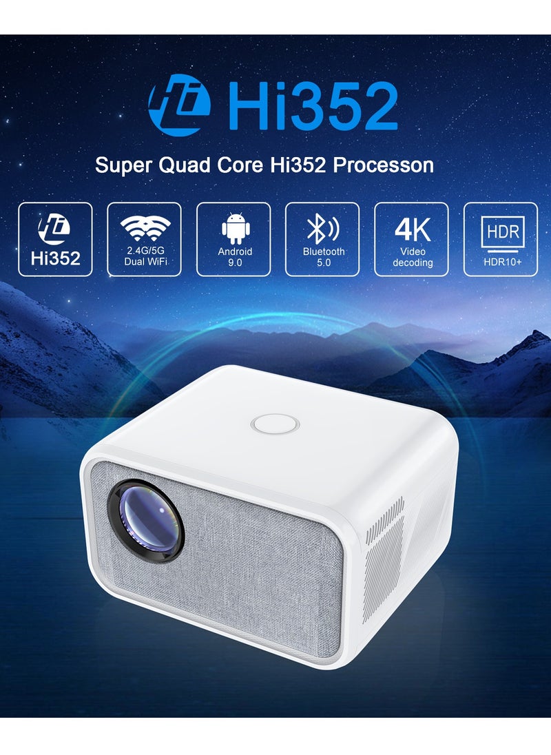 Tripsky T5 Projector Home Bedroom Mobile HD Home Theater Ladder Focus Projector