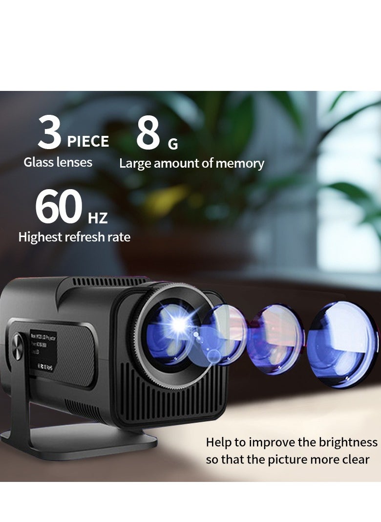 Projector HD Home Portable Cannon Projector Dormitory Camping Mobile Phone Wireless Same Screen Projector