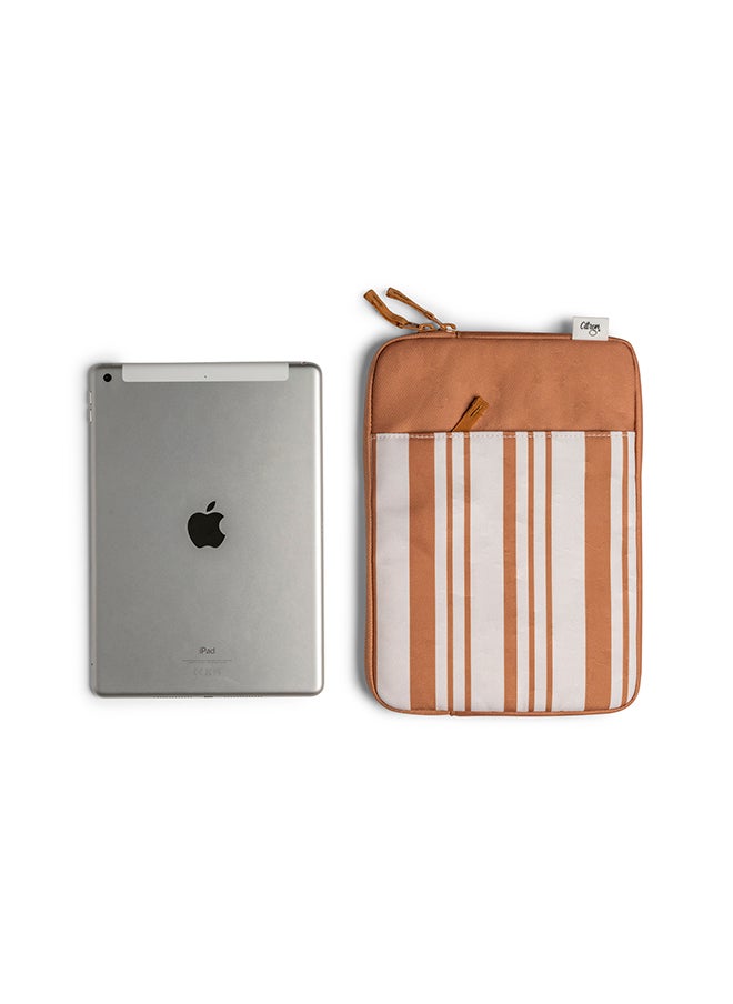 Caramel Ipad 10.9 Inch Protective Sleeve With Zipper - Elegant Tablet Protection