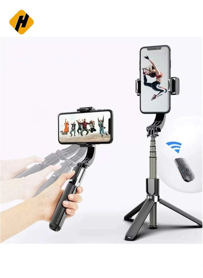 Gimbal Stabilizer for Smartphone L08 Handheld Gimbal with 360°Auto Balance Ant Shake Remote Wireless Bluetooth Selfie Stick Pan-tilt Tripod with Built-in Bluetooth Remote