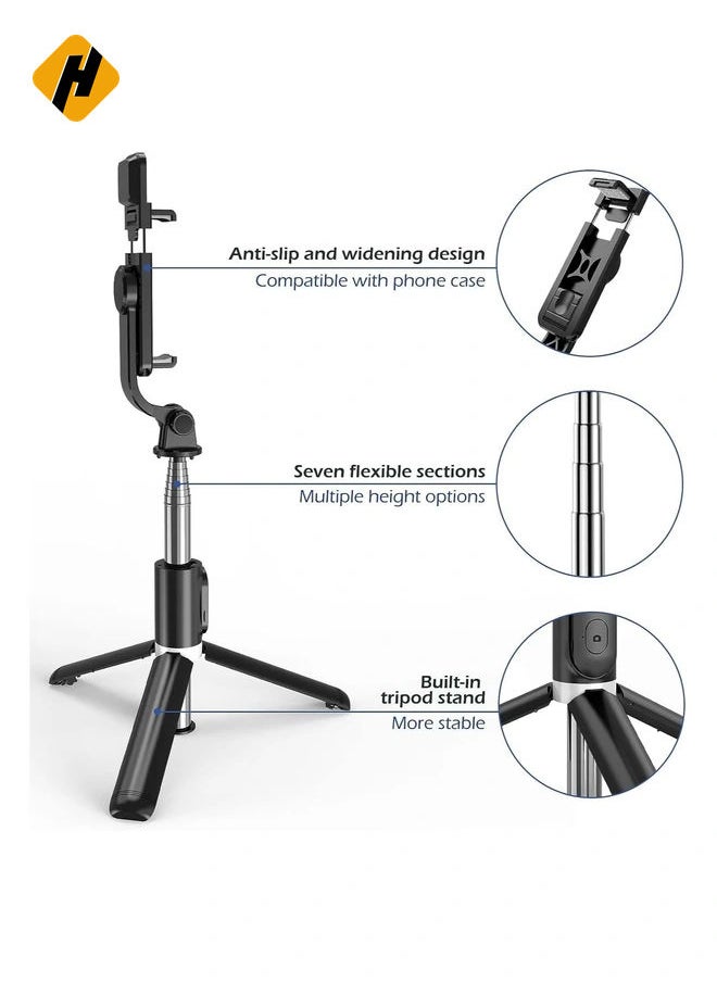 Selfie Stick Tripod Wireless Remote Control Mini Extendable 4 in 1 Selfie Stick-360° rotation phone stand holder For Vlogging