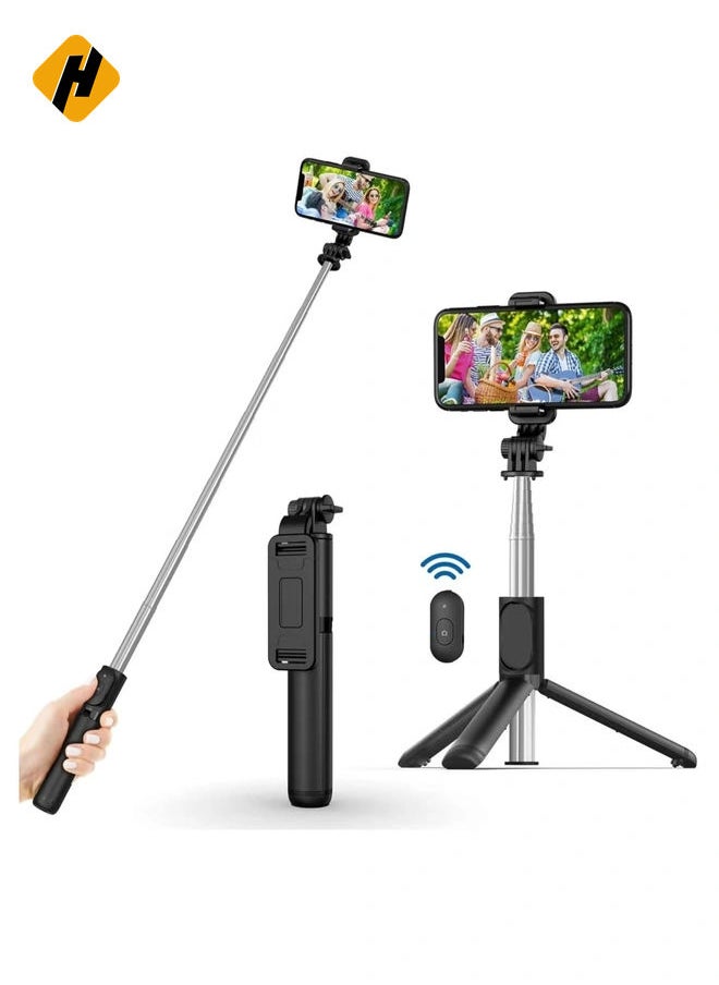 3 in 1 Extendable Selfie Stick Tripod, Selfie Stick For Phone with Bluetooth Wireless Remote Phone Holder for iPhone 12 /iPhone 11/pro, Samsung Galaxy S10/S9 Plus/S8/Note8