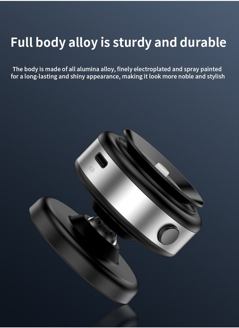 Magnetic Suction Car Phone Holder with 360 Degree Rotating，Strong Suction for Car Kitchen Mirro Gym Bath Shower All Smooth Surface，Compatible with iPhone，Huawei，Xiaomi and Samsung