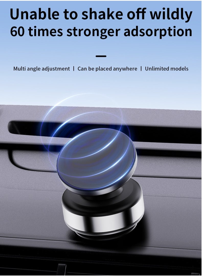 Magnetic Suction Car Phone Holder with 360 Degree Rotating，Strong Suction for Car Kitchen Mirro Gym Bath Shower All Smooth Surface，Compatible with iPhone，Huawei，Xiaomi and Samsung