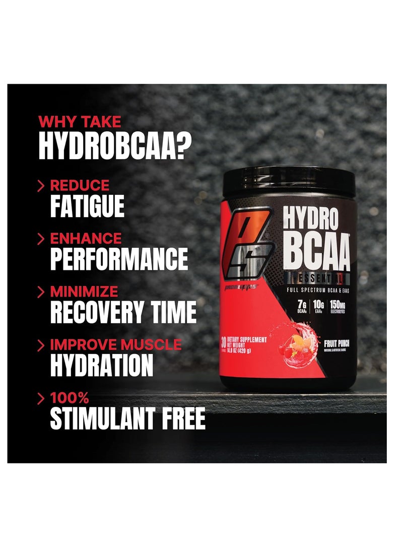 PROSUPPS Hydro BCAA Plus Essentials 30 Serving Fruit Punch