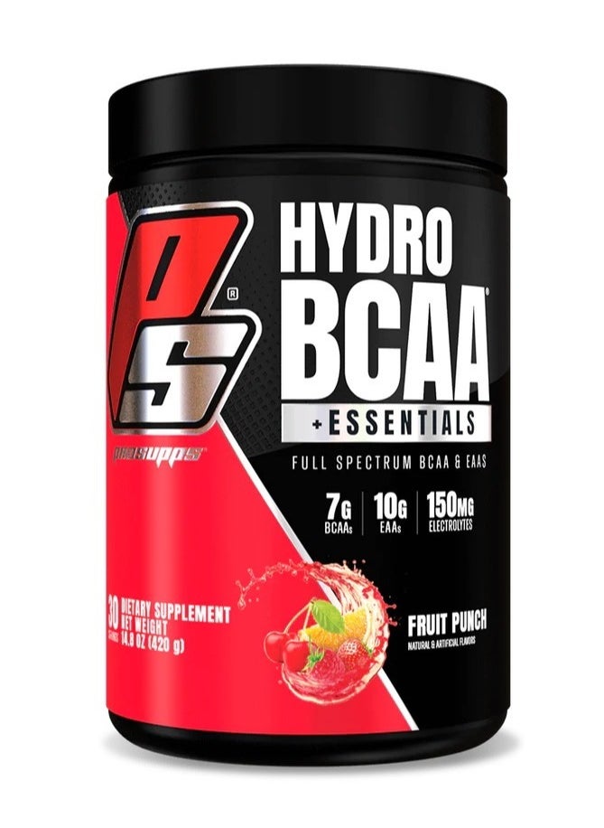 PROSUPPS Hydro BCAA Plus Essentials 30 Serving Fruit Punch