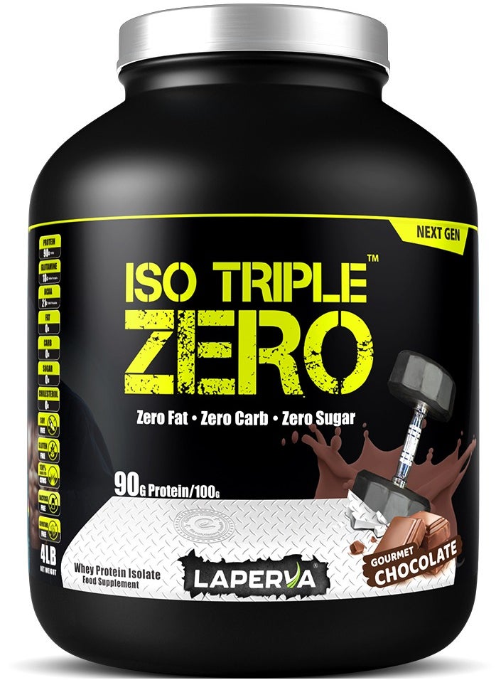 Iso Triple Zero Next Generation, Supports Muscle Growth and Recovery, Rapidly Absorbed, 0 sugar & 0 carb & 0 fat, Gourmet Chocolate Flavor, 4 Lbs