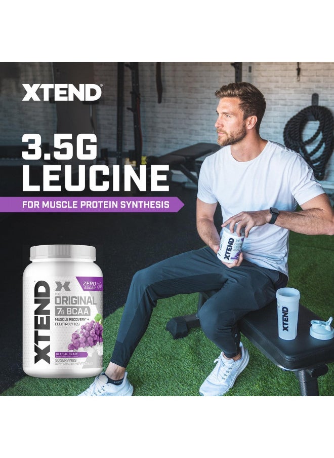 XTEND Original BCAA Powder 7g BCAA and 2.5g L-Glutamine, Sugar Free Post Workout Muscle Recovery Drink with Amino Acids for Men & Women, 90 Servings