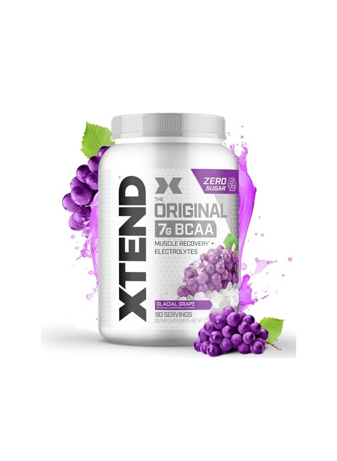 XTEND Original BCAA Powder 7g BCAA and 2.5g L-Glutamine, Sugar Free Post Workout Muscle Recovery Drink with Amino Acids for Men & Women, 90 Servings