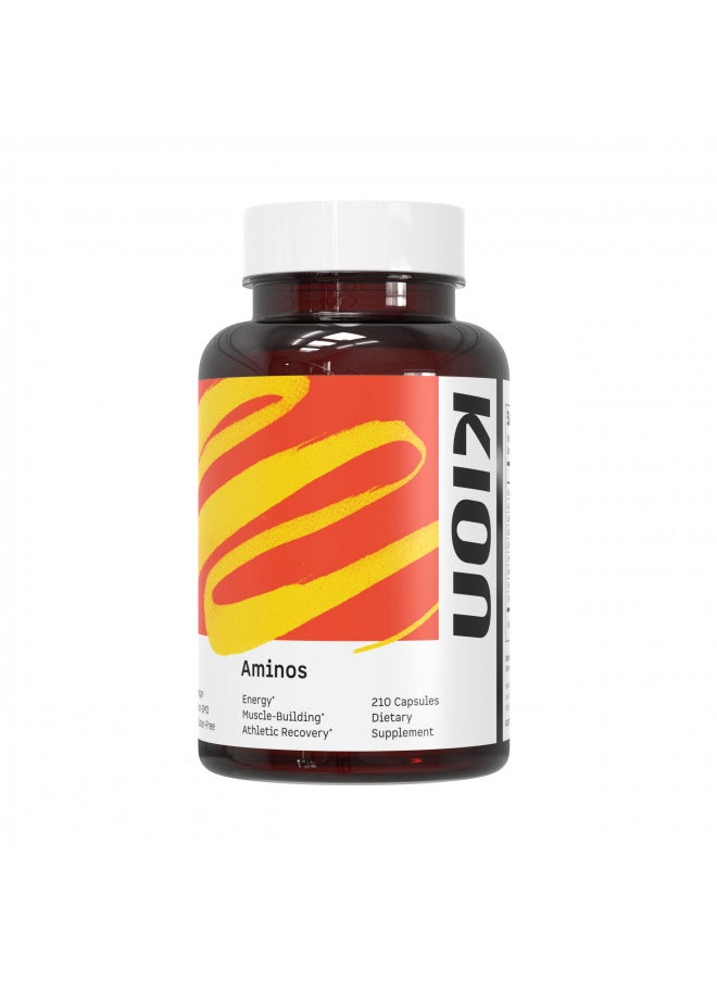 Kion Aminos Essential Amino Acids Capsules | The Building Blocks for Muscle Recovery, Reduced Cravings, Better Cognition, Immunity, and More | 30 Servings